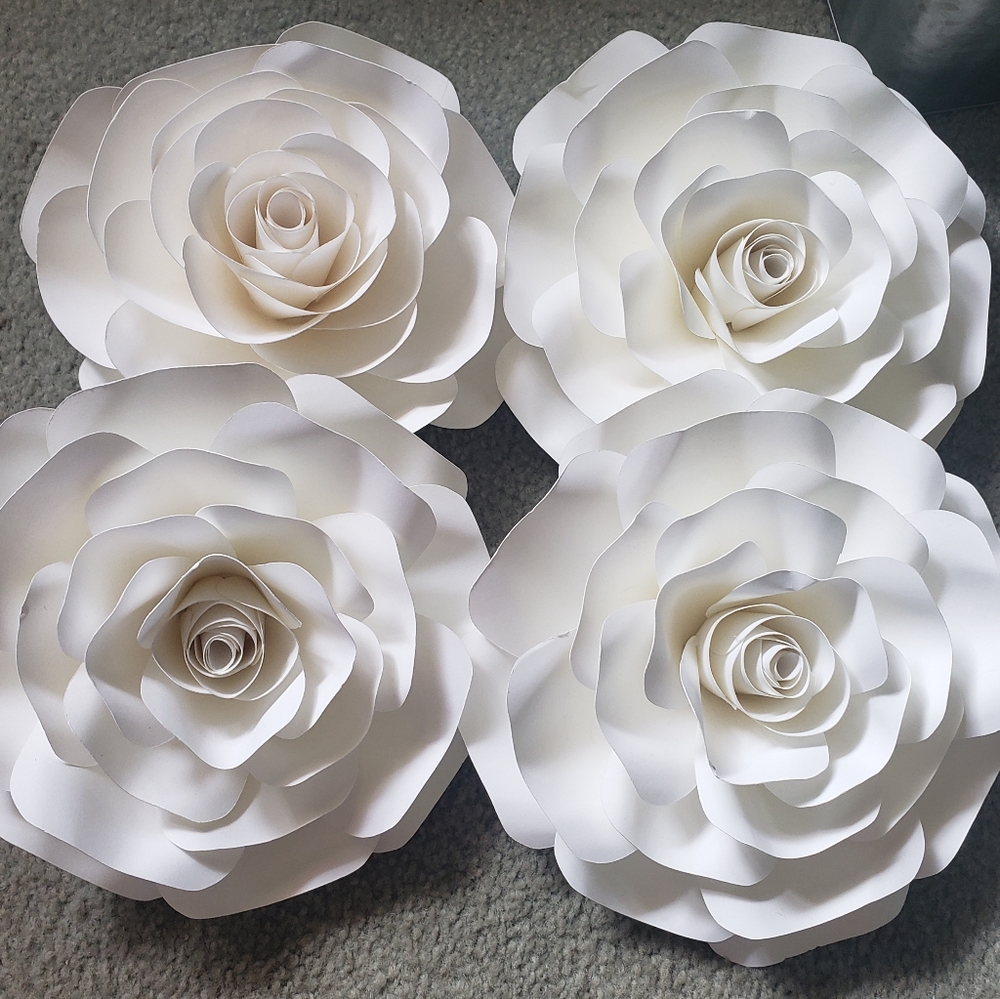 Cardstock roses